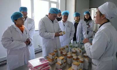 吉林省農業投資集團籌備組副組長張子華一行來通化醫藥高新區考察交流